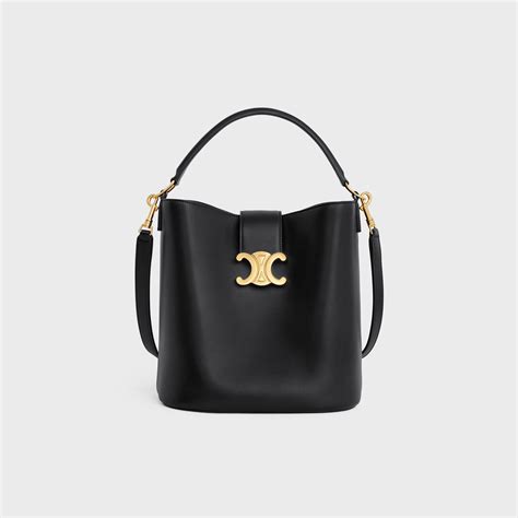 Medium Louise Leather Bucket Bag – Modecraze Inc..